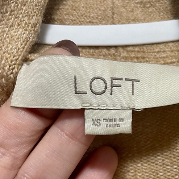 Loft Colorblock Shawl Collar Cardigan with Front Pockets Size XS - Picture 7 of 8